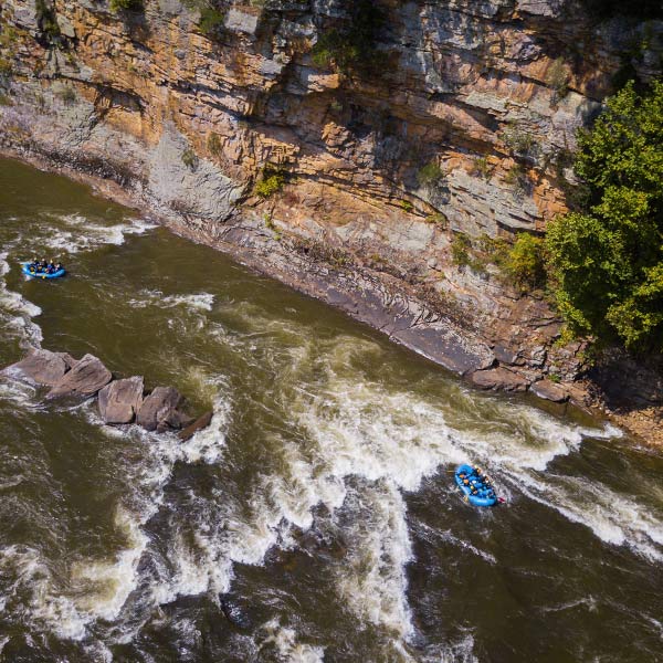 Drone shot for article on West Virginia Travel Guide